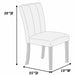 Upholstered Dining Chairs With Channel Tufting (Set of 2) - Black / Black / Neutral / Neutral Home Essentials