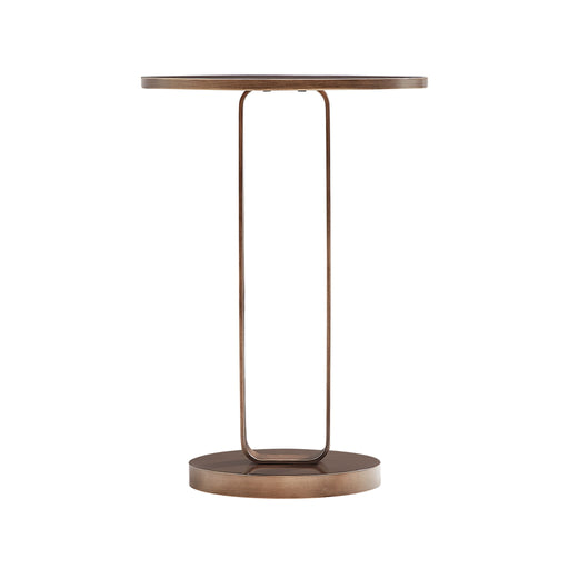Tareel - Round Accent Table With Open Oval Pedestal - Antique Bronze Ridgecrest Home