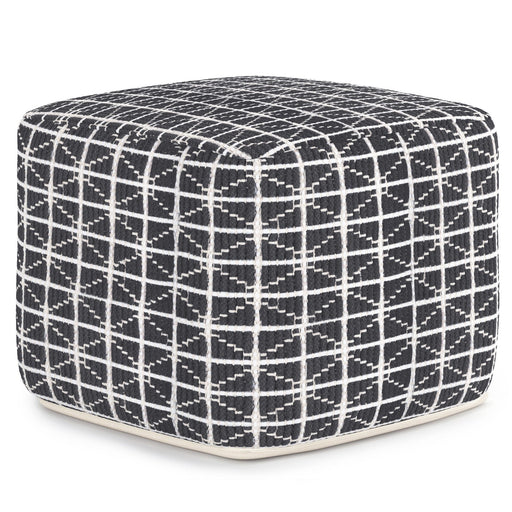 Noreen - Upholstered Square Pouf Simpli-Home