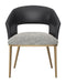 Edmond - Dining Chair - Gray / Black Zuo Modern