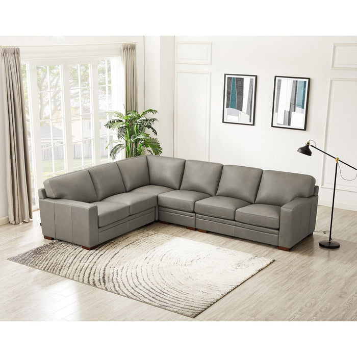 Dillon - Leather L-Shaped Sectional