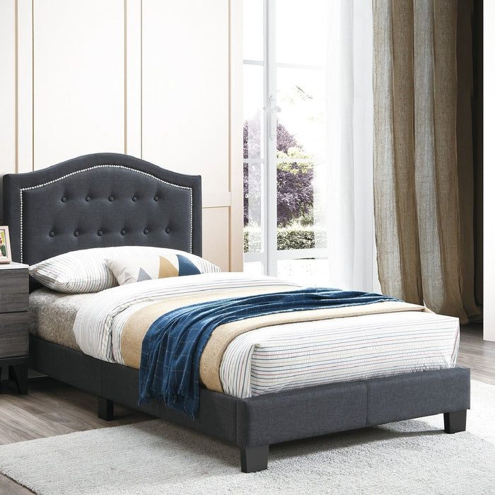 European Style Bed, Button Tufted Headboard Home Essentials