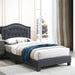 European Style Bed, Button Tufted Headboard Home Essentials