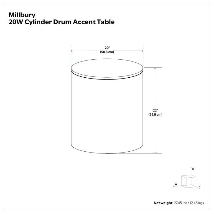 Millbury - Side Table Simpli-Home