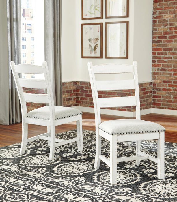 Valebeck - Dining UPH Side Chair (Set of 2) - Beige / White Signature Design by Ashley®