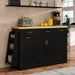 Kitchen Sideboard With Sliding Door Cabinet, 3 Tier Spice Rack Hearth and Haven