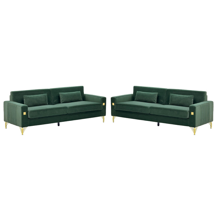 2 Pieces Sofa Sofa Set With Removable Cushions For Home Apartment Home Essentials