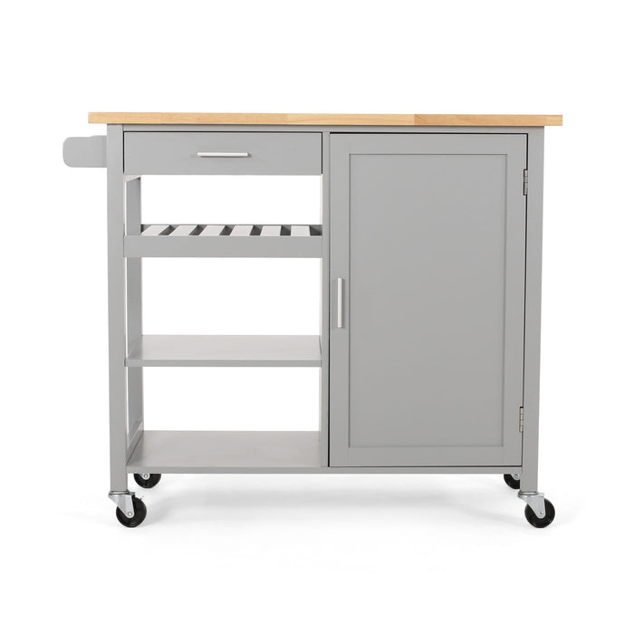 Contemporary Design Kitchen Cart With Wheels