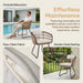 Patio All Weather Armchairs With Cushions (Set of 2) - Beige Home Essentials