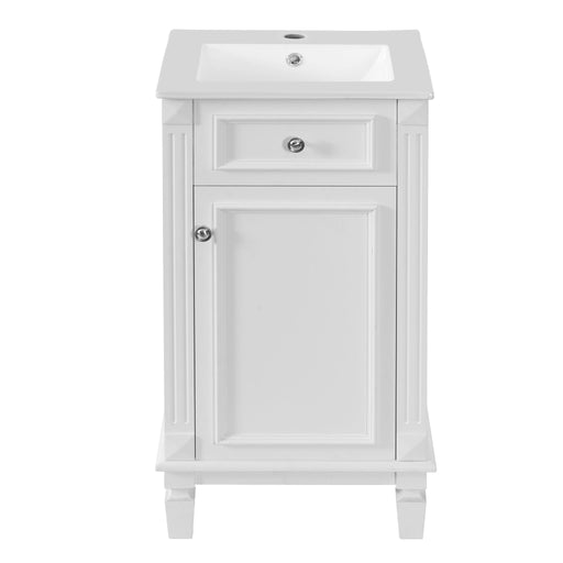 Bathroom Vanity With Sink, Soft-Closing Door, Adjustable Shelf Hearth and Haven
