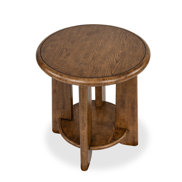 Tanner - Round End Table - Tawny Brown Magnussen Furniture