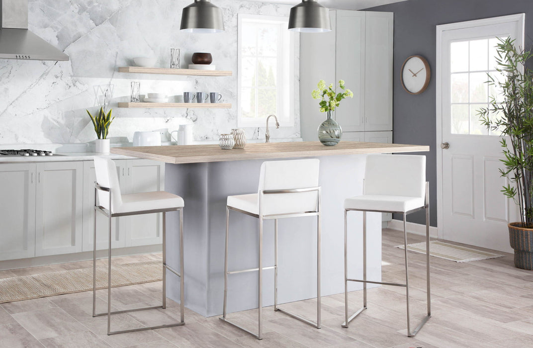 Fuji - Contemporary And Modern Elegance High Back Barstool Lumi Source