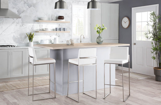 Fuji - Contemporary And Modern Elegance High Back Barstool Lumi Source