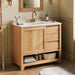 36" Bathroom Vanity With Sink, Soft Close Drawers - Natural Noble House