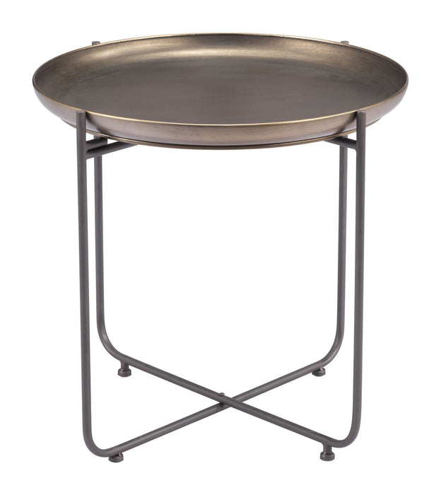 Bronson - Side Table - Bronze Zuo Modern