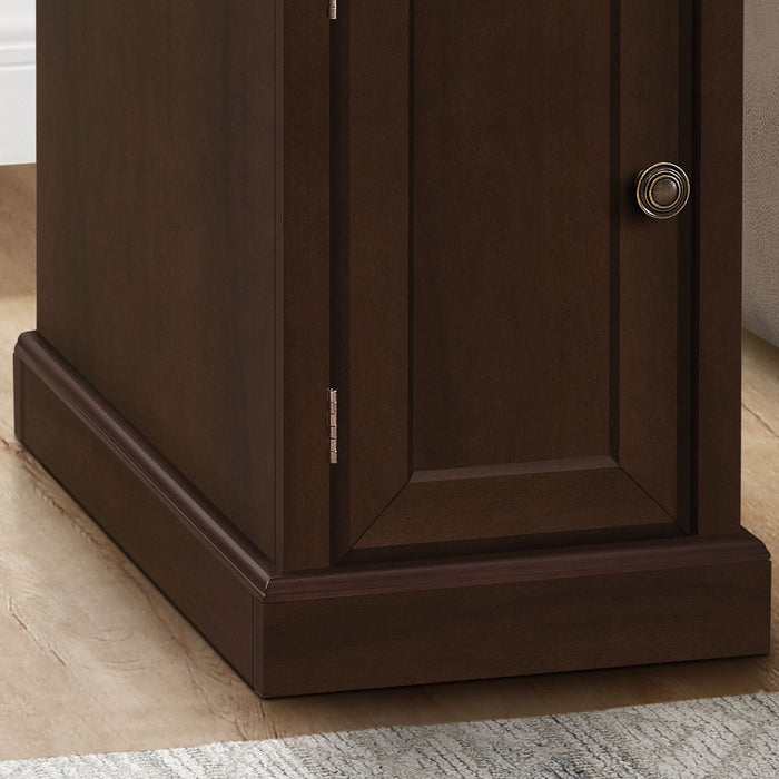 Accent End Table, Storage Drawer, Versatile Design - Espresso 8th Street