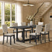 Dining Table Set, Rectangular Kitchen Table With Upholstered Chairs Home Essentials