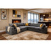 Coffee Bean Like Upholstery Full Compressed Modular Sectional With Toss Pillows - Light Gray Home Essentials