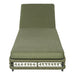Outdoor Chaise Lounge With Wheels, 5 Position Adjustable Backrest Noble House