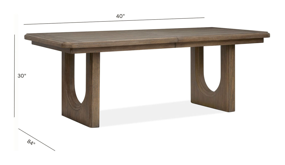 Westbourne - Extendable Trestle Dining Table - Dark Umber Magnussen Furniture