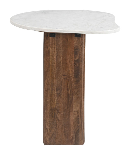 Vara - Side Table - White / Walnut Zuo Modern