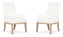Coventry - Upholstered Host Chair (Set of 2) - Honey Maple Magnussen Furniture