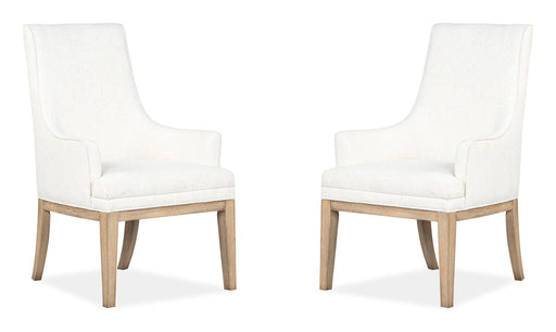 Coventry - Upholstered Host Chair (Set of 2) - Honey Maple Magnussen Furniture