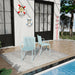 4 Piece Stackable Single Chairs With Vertical Stripe Design For All Weather Home Essentials