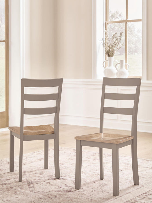 Harperfeld - Dining Room Side Chair (Set of 2) - Natural / Gray Signature Design by Ashley®