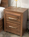 Janfyn - Two Drawer Night Stand - Brown Signature Design by Ashley®