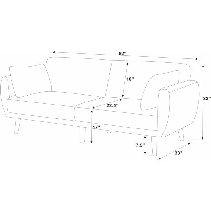 Futon Sofa Bed With Tall Legs Home Essentials