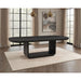 Bangor - Extension Dining Table With Pedestal Base - Black Furniture Max