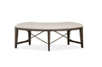 Westley Falls - Curved Bench With Upholstered Seat - Graphite Magnussen Furniture