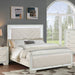 3 Piece Bedroom Contemporary Set, Bed With LED Lights And 2 Nightstands Home Essentials