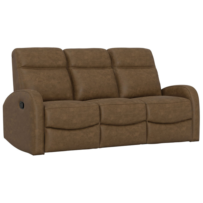 Manual Reclining Sofa With Dual Independent Recliners Emerald Home