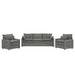 Modern Sofa Set With Double Layer Cushion And Side Storage Pockets Hearth and Haven