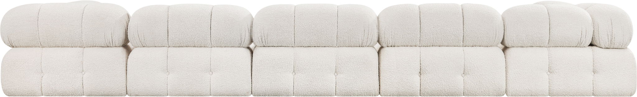Ames - 7 Piece Boucle Fabric Modular Sectional Meridian Furniture