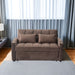 3 In 1 Convertible Sleeper Sofa Bed, Modern Fabric Loveseat Futon Sofa Couch With Pullout Bed, Small Love Seat Lounge Sofa With Reclining Backrest, Furniture For Living Room Home Essentials
