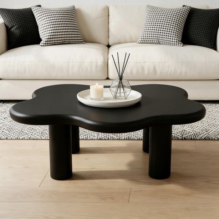 Cloud Shaped Coffee Table With 4 Round Legs Home Essentials