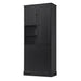 Modern Tall Storage Cabinet With Adjustable Shelves, Flip-Out Basket & Enclosed Doors Hearth and Haven