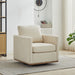 Square Upholstered Swivel Accent Chair Home Essentials