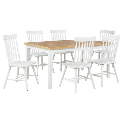 Aldren - 7 Piece Dining Set With Rectangular Table Furniture Max