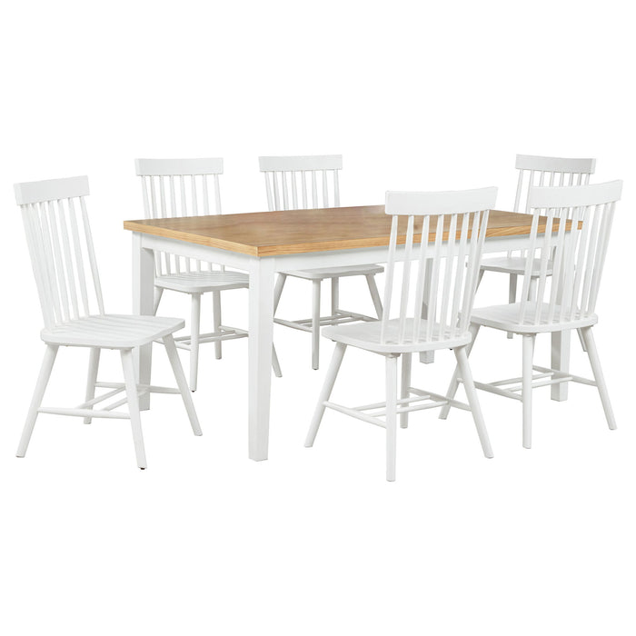 Aldren - 7 Piece Dining Set With Rectangular Table Furniture Max