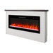 65" Electric Fireplace With Wall Mantel, 50" Fireplace Insert Heater, Remote Control, Timer For Living Room - Antique White Home Essentials