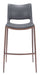 Ace - Bar Chair With Walnut Legs (Set of 2) Zuo Modern