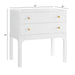 Alonso - 2 Drawer Nightstand - White Ridgecrest Home