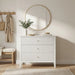 3 Drawer Nightstand, Wide With Soft Close Slides - White Home Essentials