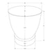 Drum Accent Side Table, Contemporary & Modern Design 8th Street