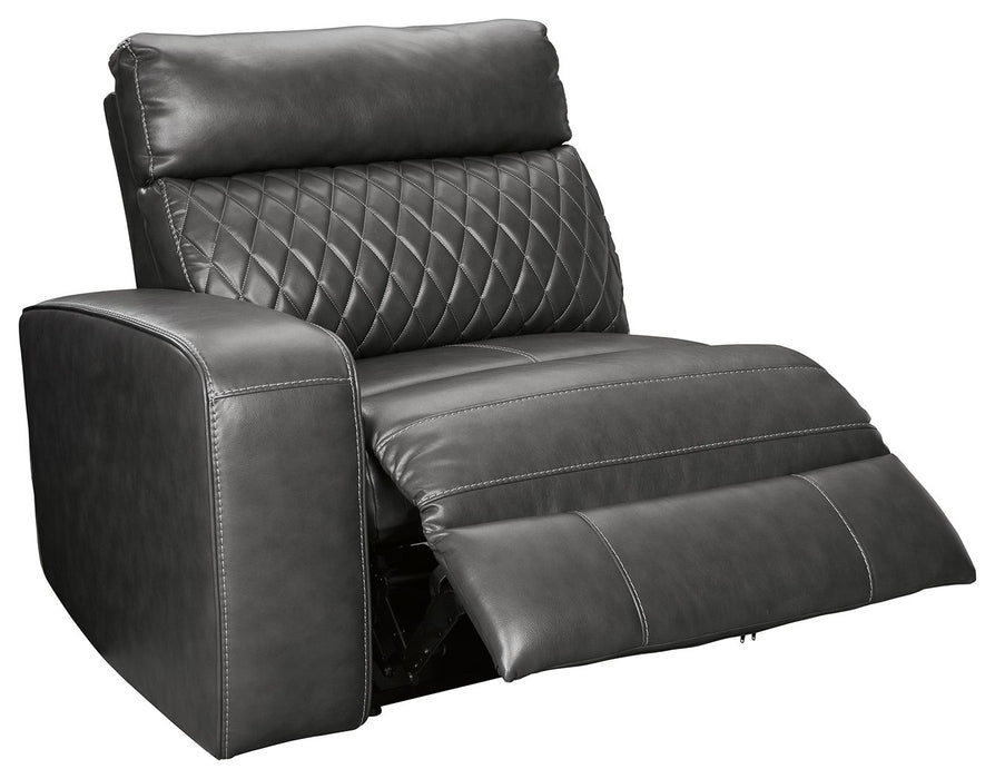 Samperstone - LAF Zero Wall Power Recliner - Gray Signature Design by Ashley®