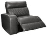Samperstone - LAF Zero Wall Power Recliner - Gray Signature Design by Ashley®